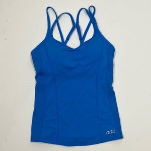 Lorna Jane Electric Blue Strappy Active Tank – Built-in Bra